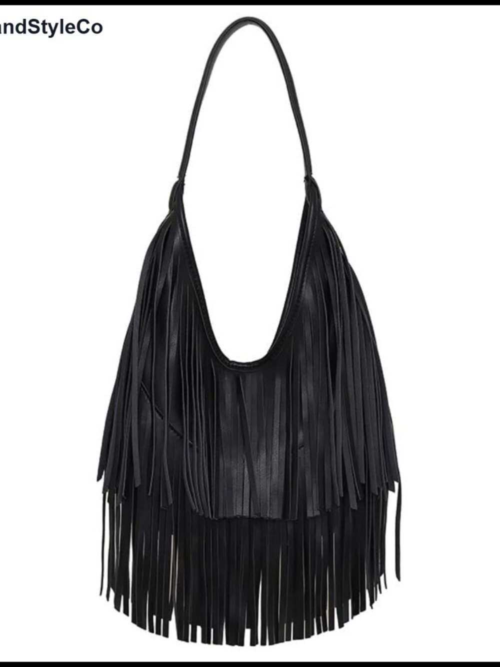 Western Fringe Purse Shoulder Bag Boho Hobo Handbag PU Leather